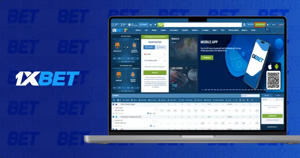 Registering an Account on 1xBet APP